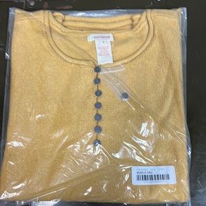 Sundance Mustard Homestead Henley Size Small NEW